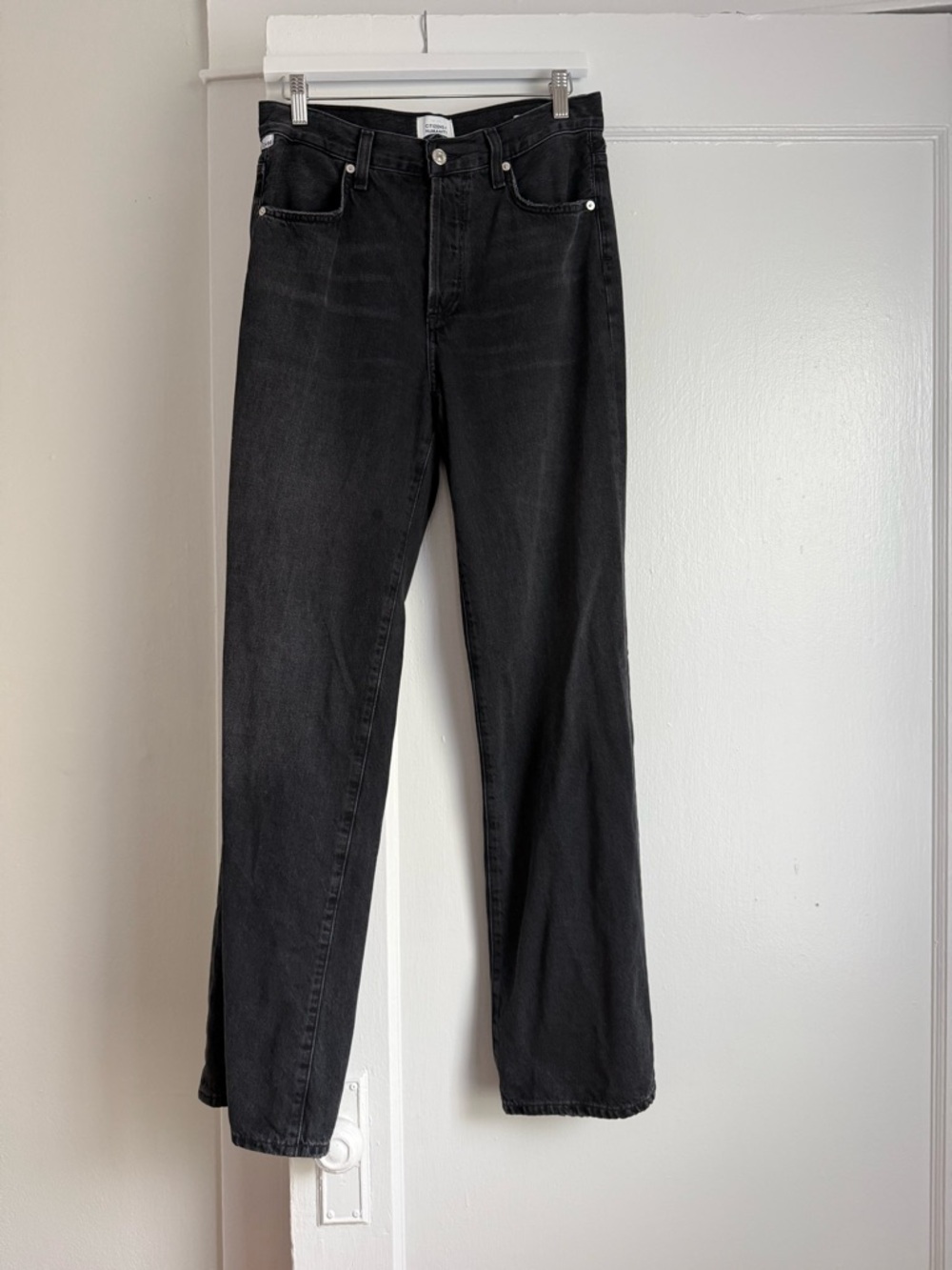 Citizens Of Humanity Anina Black Straight-Leg Jeans